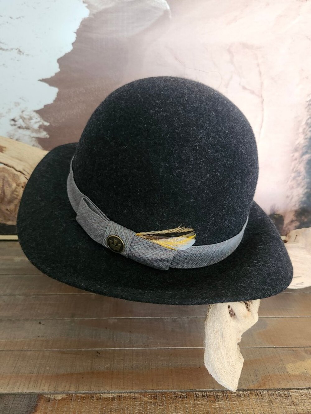 GOORIN BROS. Ella Wool Felt Cloche Hat Flapper Gatsby L